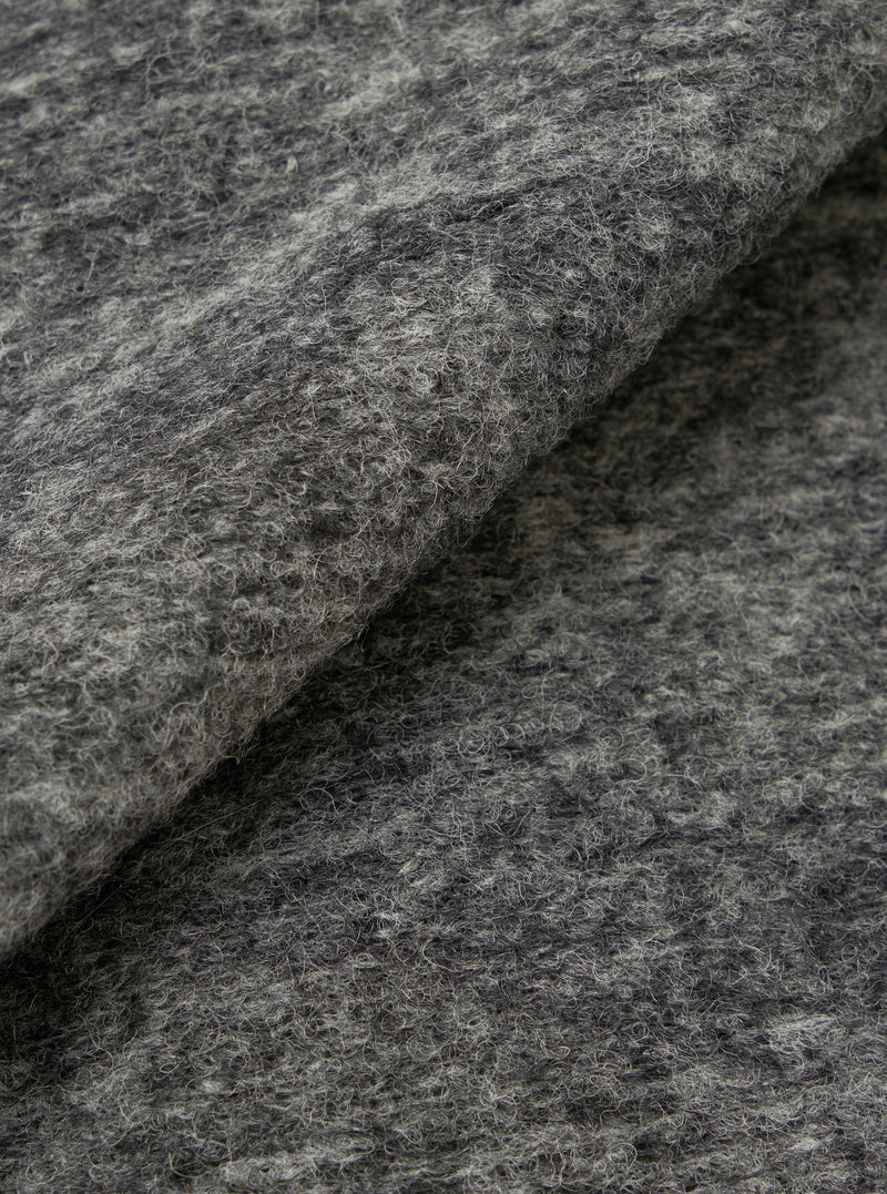 Grey Marl Wool Mix Knit Rams Jacket