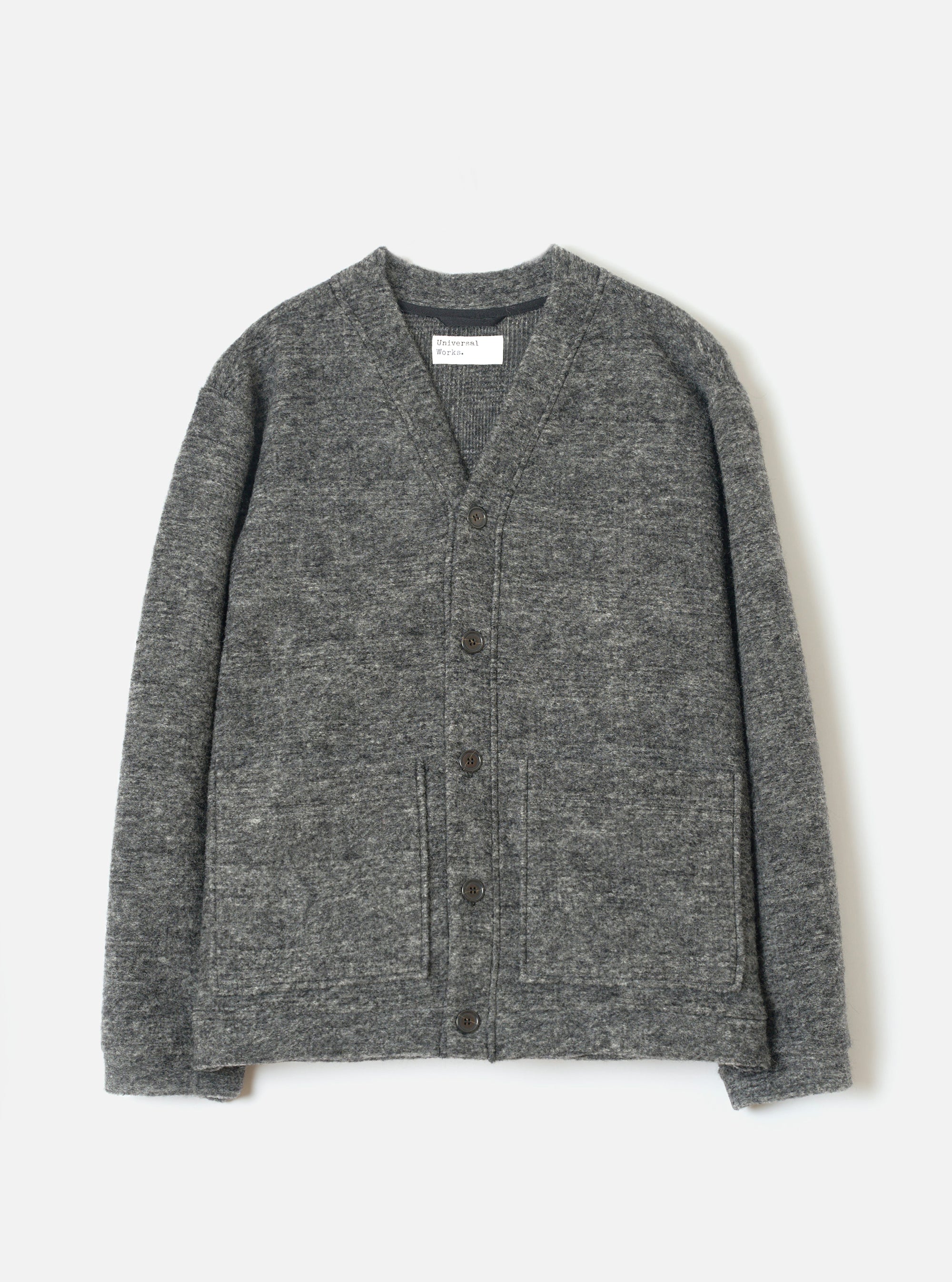 Grey Marl Wool Mix Knit Advance Cardigan