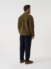 Olive Wool Mix Knit Advance Cardigan