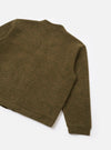 Olive Wool Mix Knit Advance Cardigan