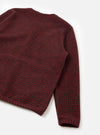 Black/Red 533 Wool Mix Cardigan