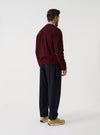 Black/Red 533 Wool Mix Cardigan