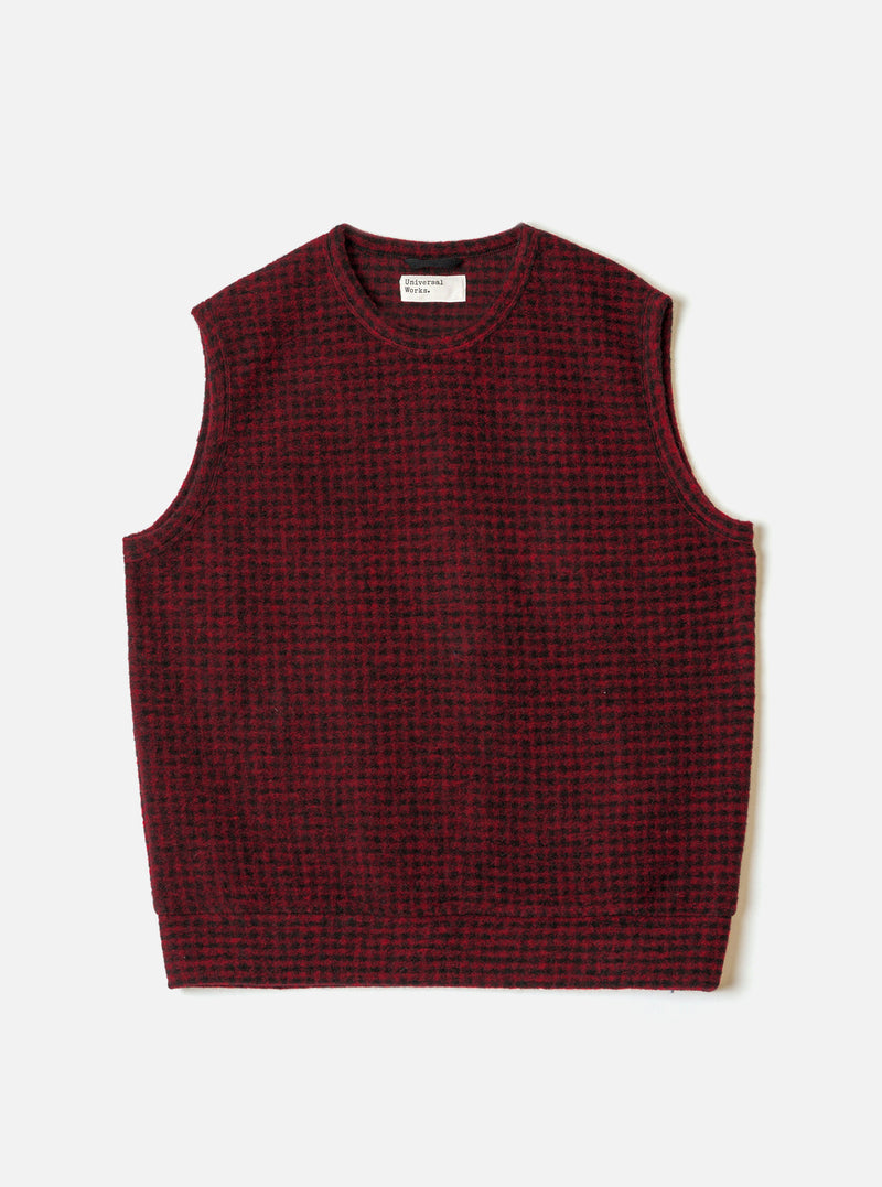 Black/Red 533 Wool Mix Giacomo Tank Top