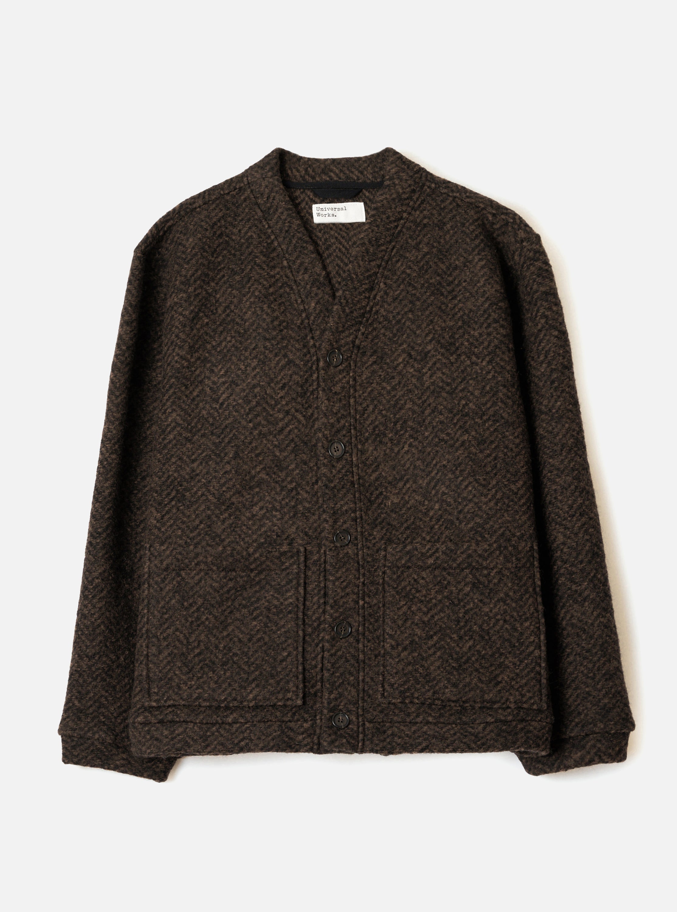 Men's Brown Raven Fleece Advance Cardigan – Universal Works