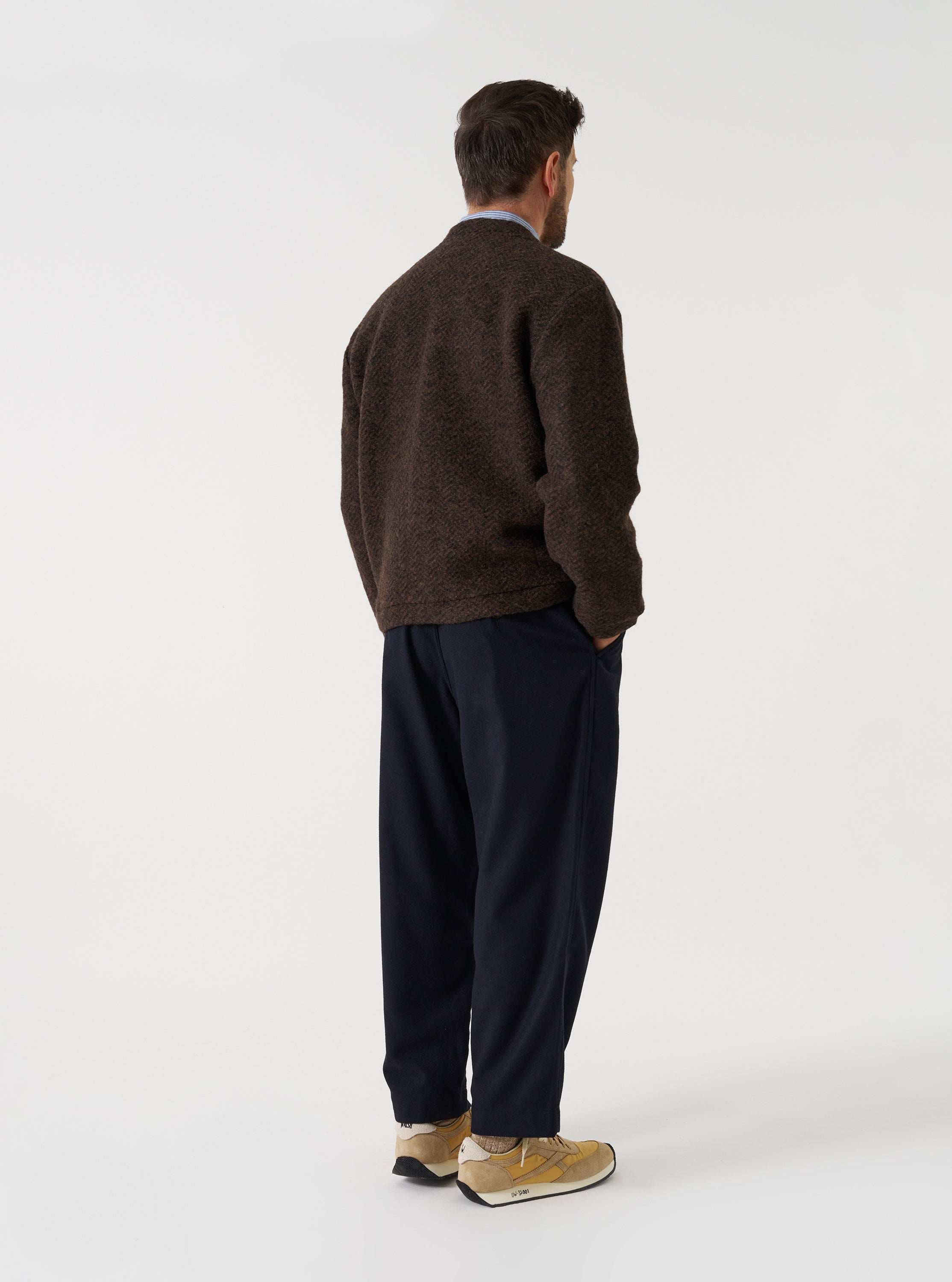 Men's Brown Raven Fleece Advance Cardigan – Universal Works