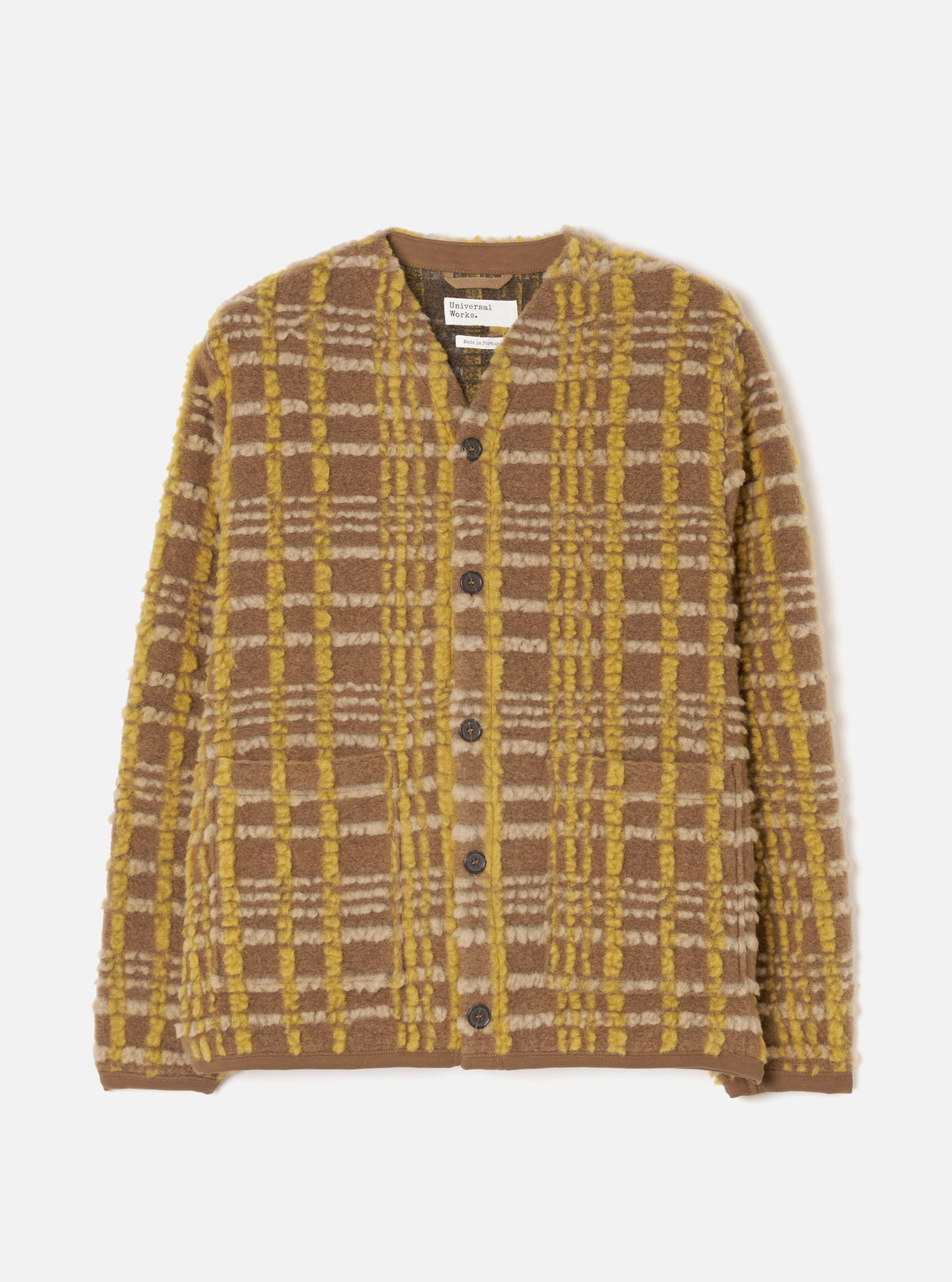 Brown Duomo Fleece Cardigan