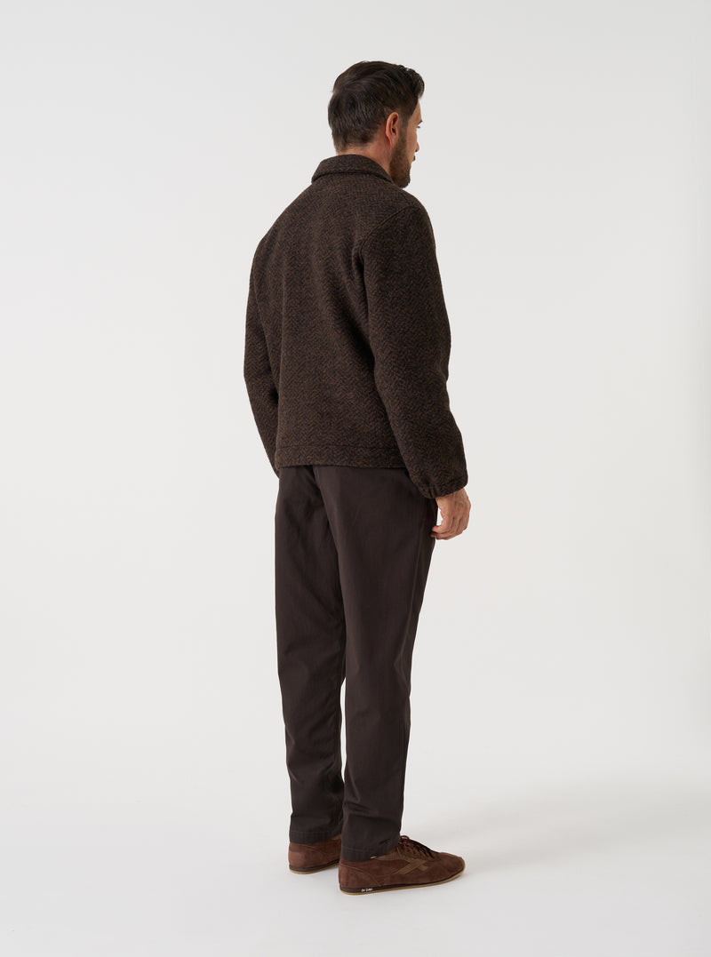 Brown Raven Fleece Rams Jacket