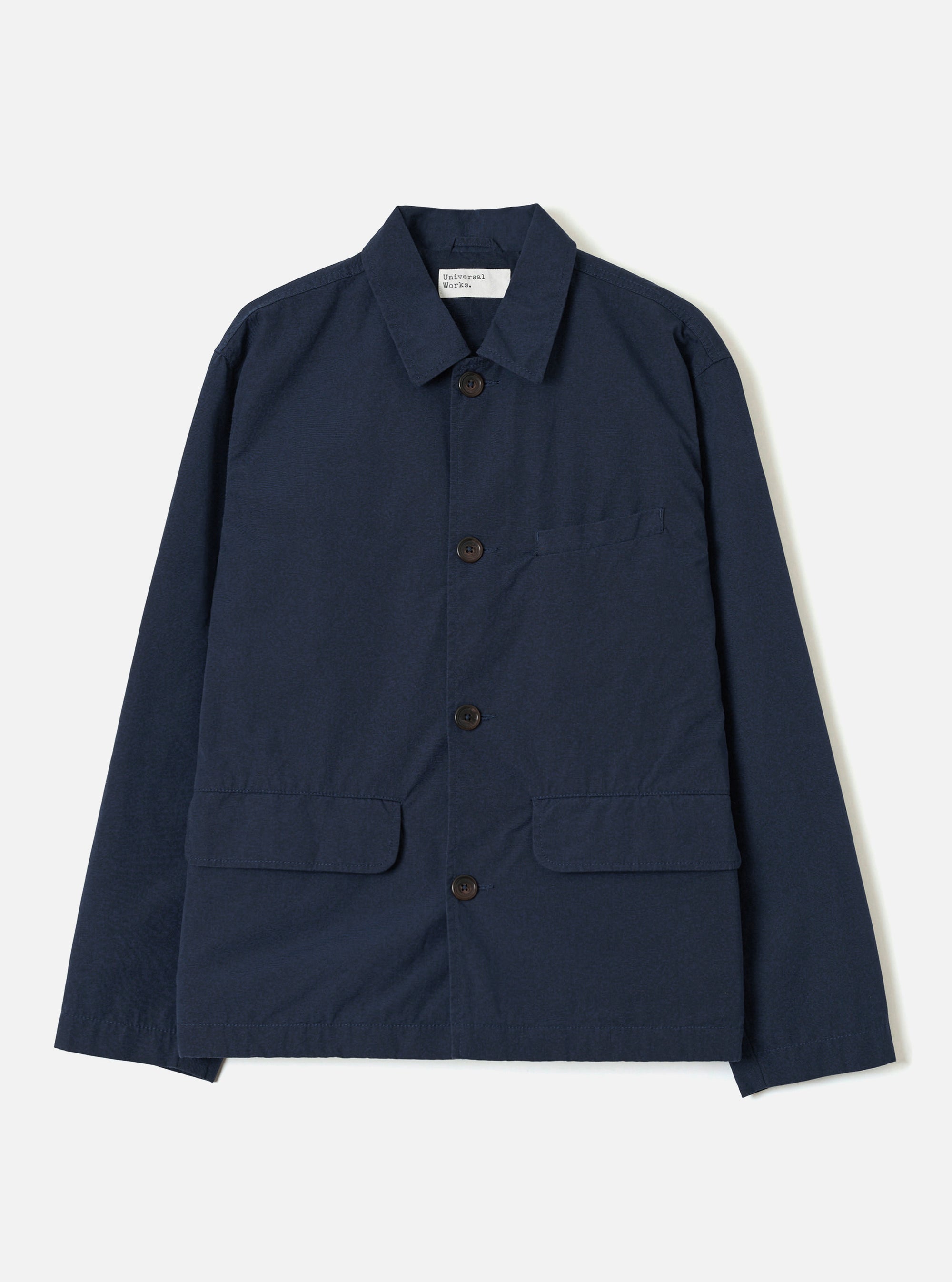 Navy Micro Canvas Warmus Jacket
