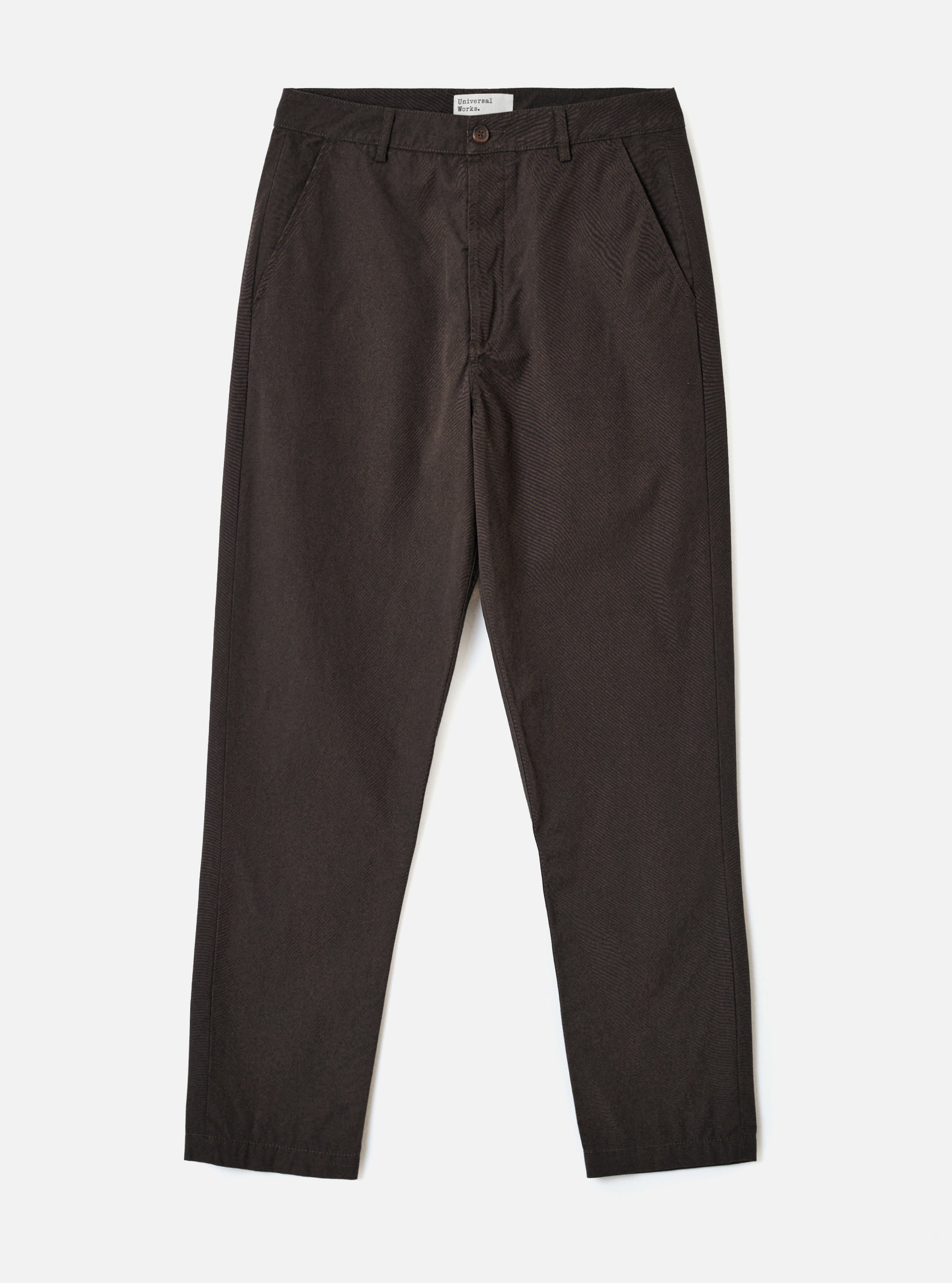 Brown Micro Canvas Military Chino