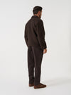 Brown Micro Canvas Military Chino