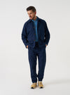 Navy Micro Canvas Military Chino