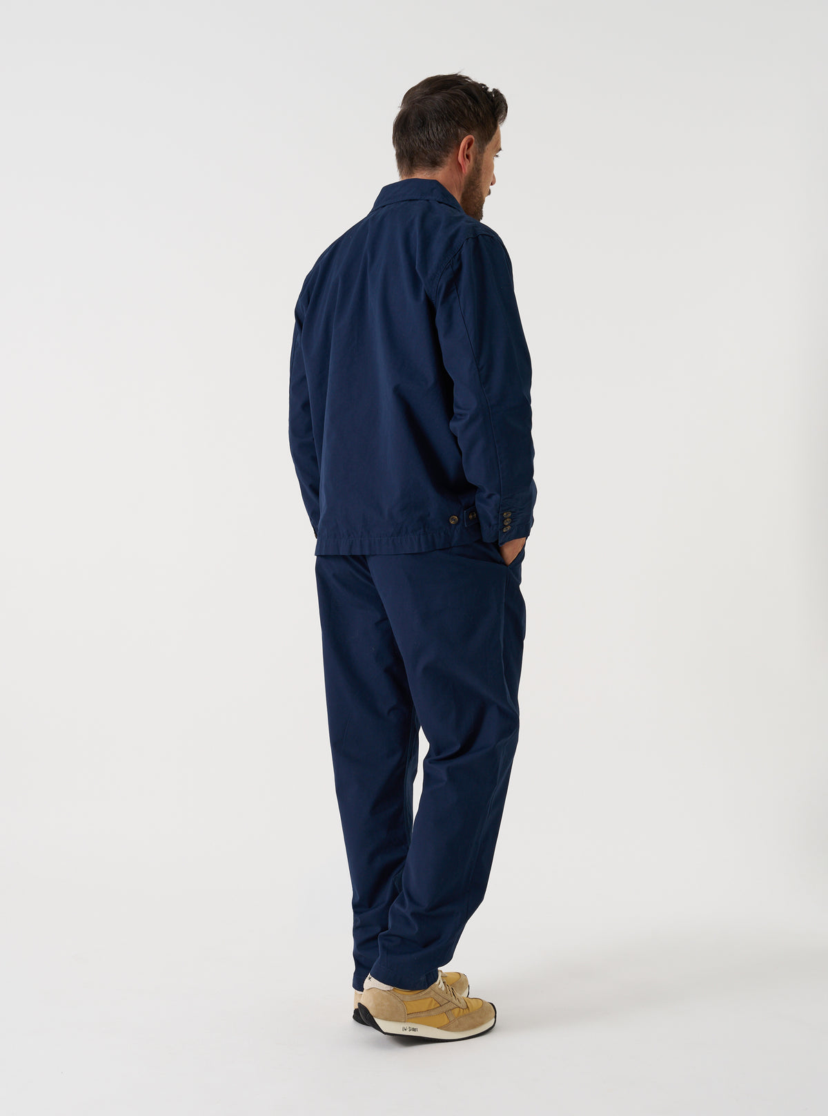 Navy Micro Canvas Military Chino