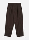Brown Micro Canvas Oxford Pant