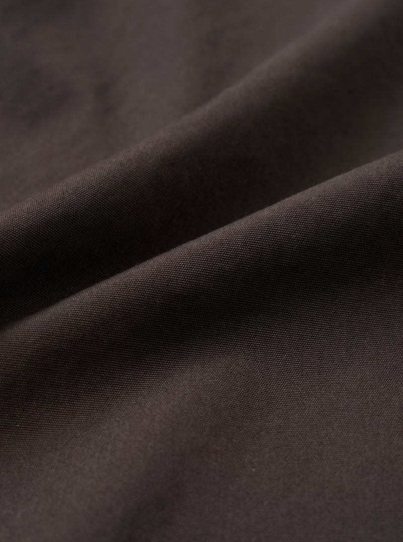 Brown Micro Canvas Oxford Pant