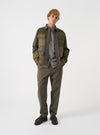 Olive Patchwork Twill MW Fatigue Jacket