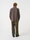 Olive Patchwork Twill Oxford Pant