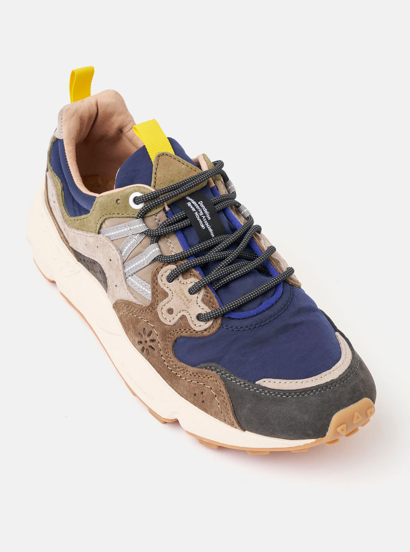 Flower Mountain Dark Grey/Brown Suede/Nylon Yamano 3 Man