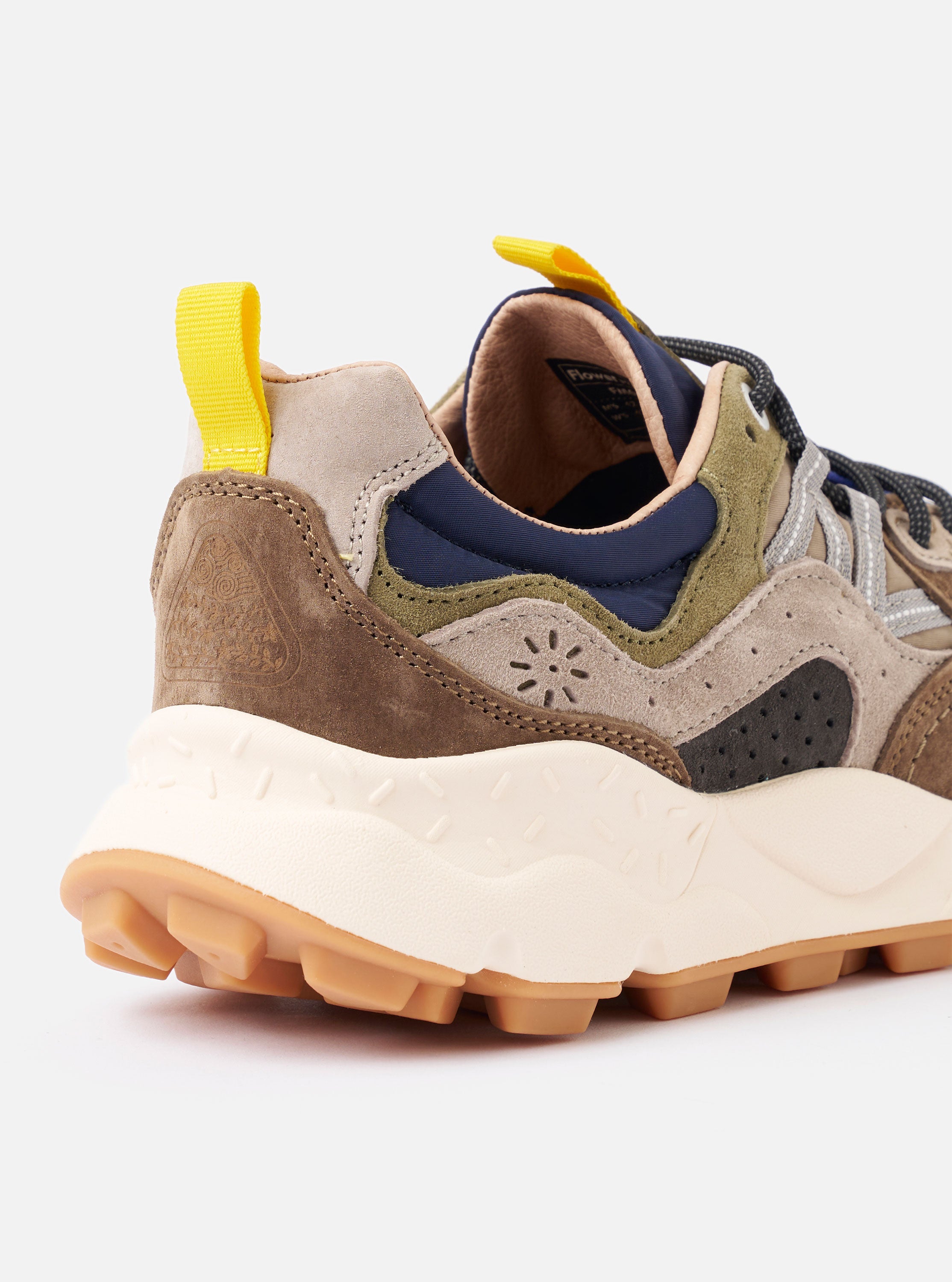 Flower Mountain Dark Grey/Brown Suede/Nylon Yamano 3 Man