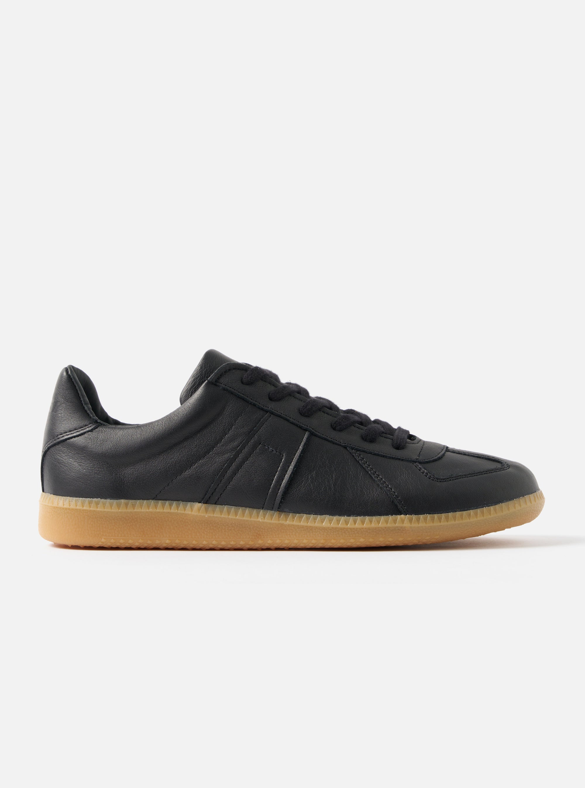 Novesta for Universal Works Black Leather German Army Trainer
