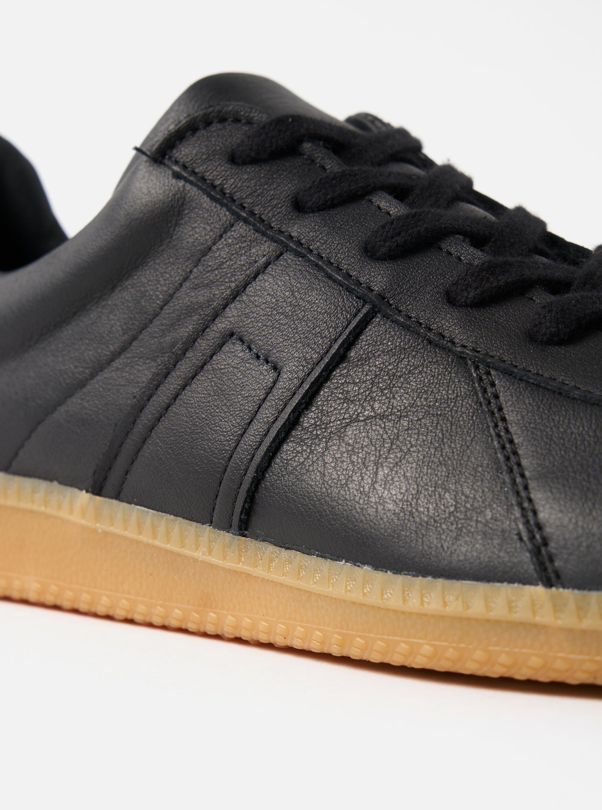 Novesta for Universal Works Black Leather German Army Trainer