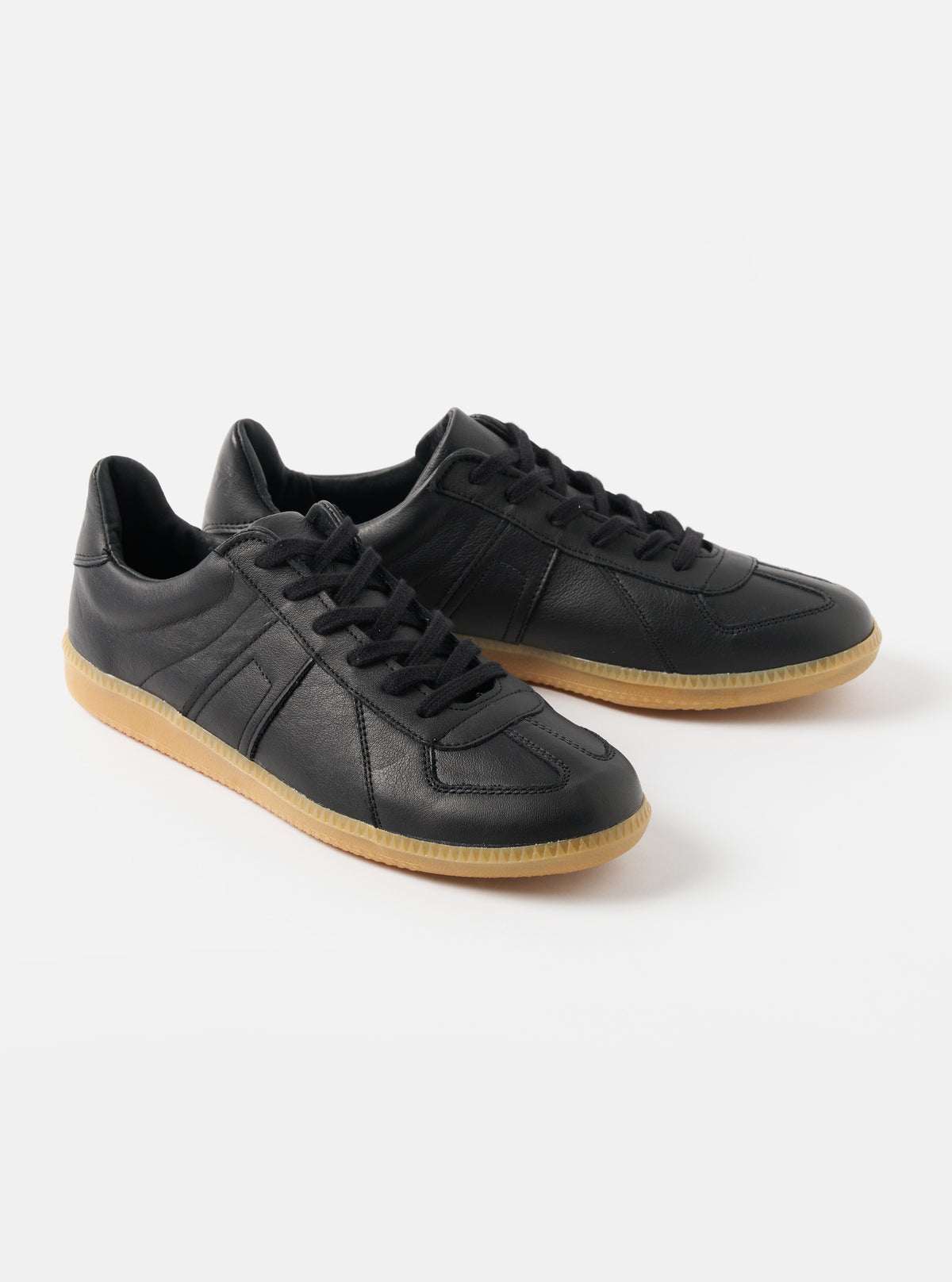Novesta for Universal Works Black Leather German Army Trainer
