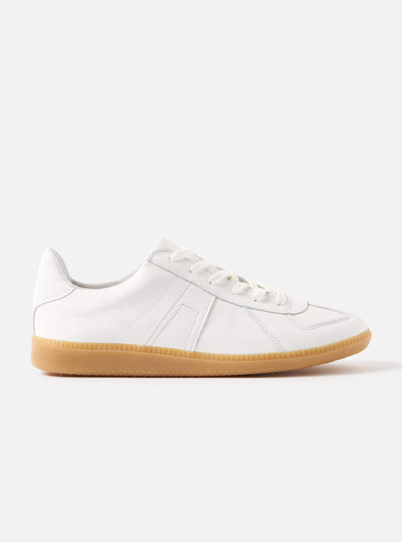 Novesta for Universal Works Off-White/White Leather German Army Trainer