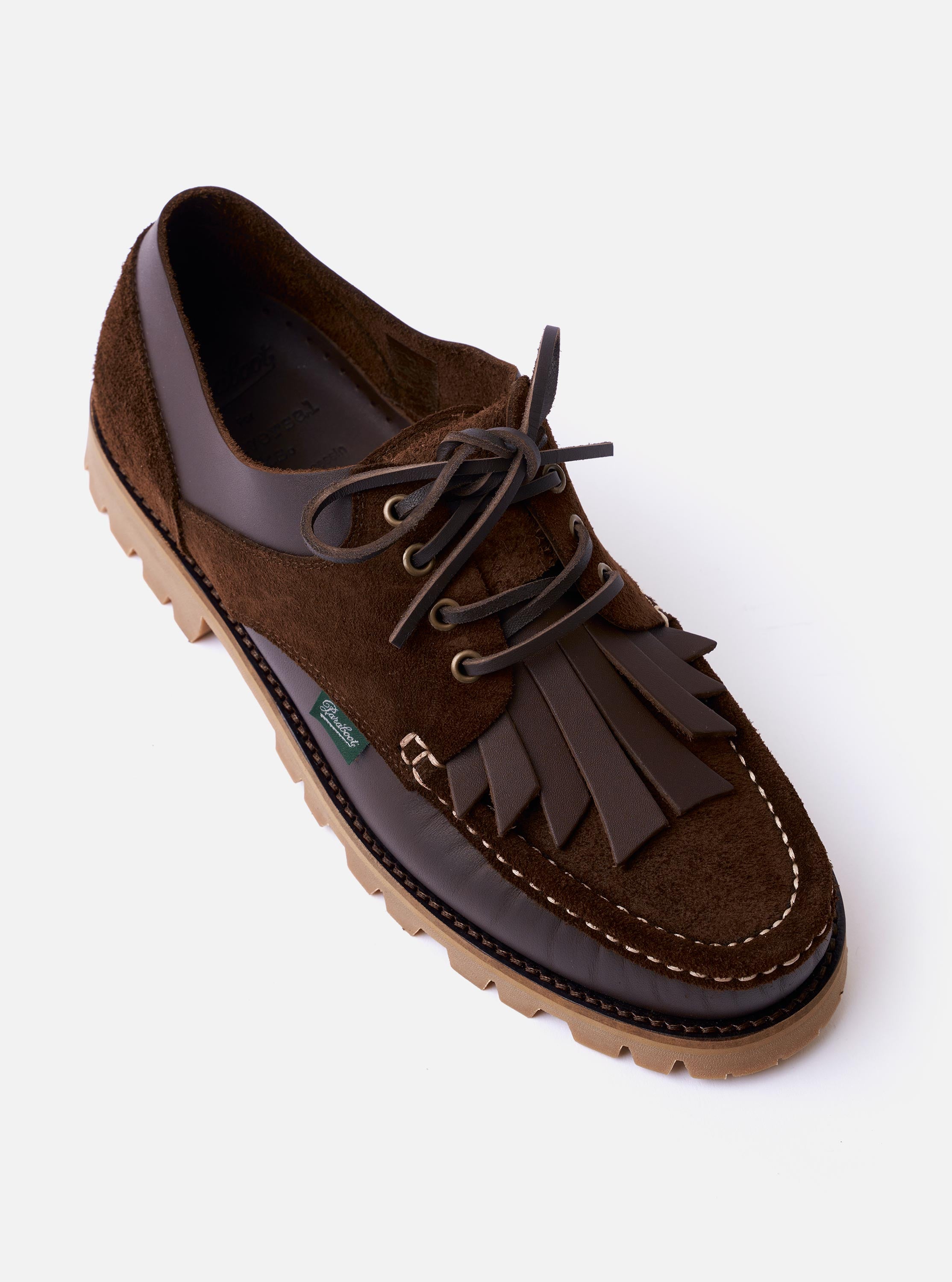 Men's Paraboot x Universal Works Thiers/Jannu in Café Leather/Suede
