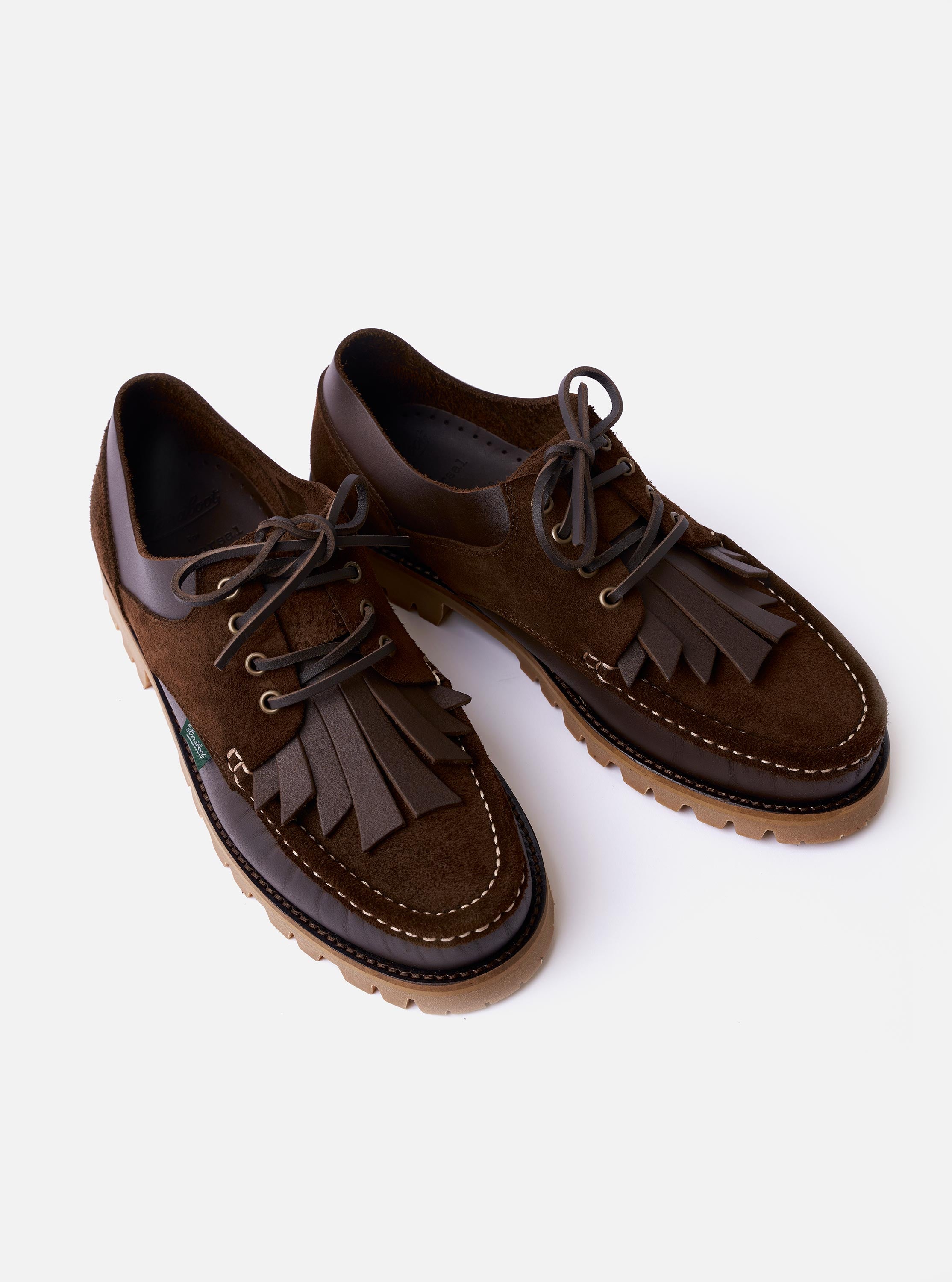 Men's Paraboot x Universal Works Thiers/Jannu in Café Leather/Suede