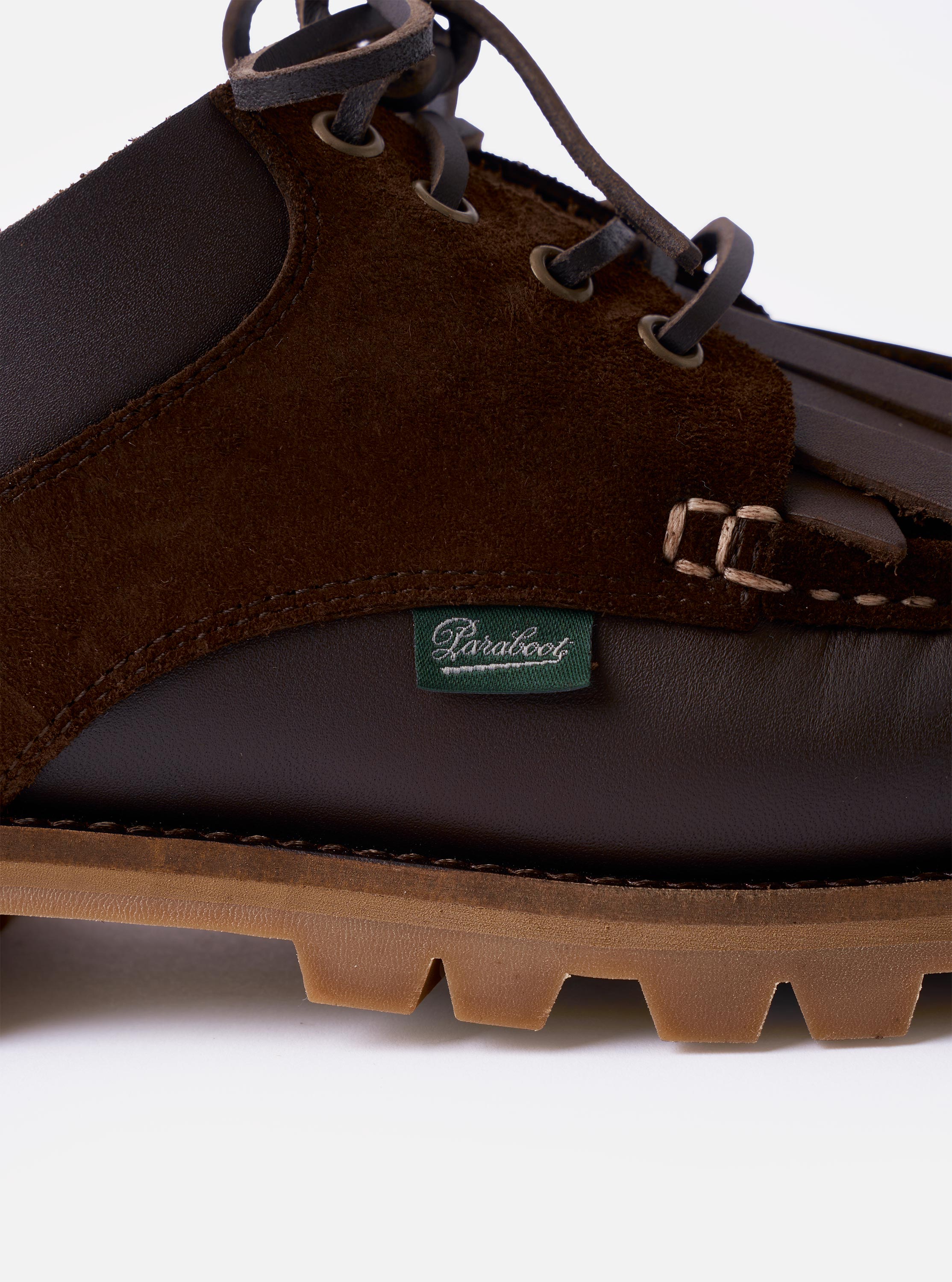 Men's Paraboot x Universal Works Thiers/Jannu in Café Leather/Suede