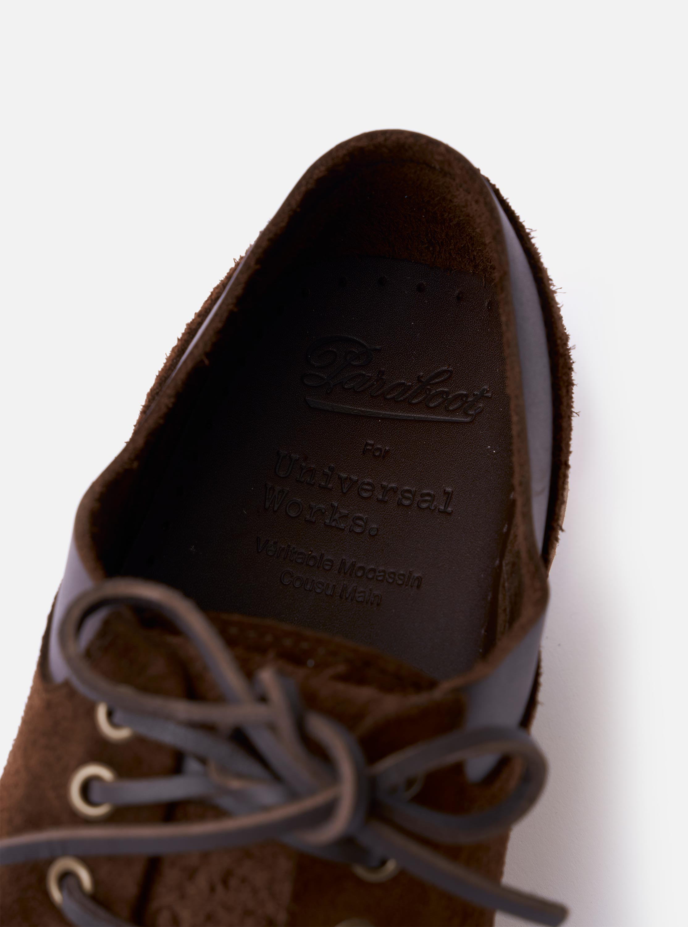 Men's Paraboot x Universal Works Thiers/Jannu in Café Leather/Suede