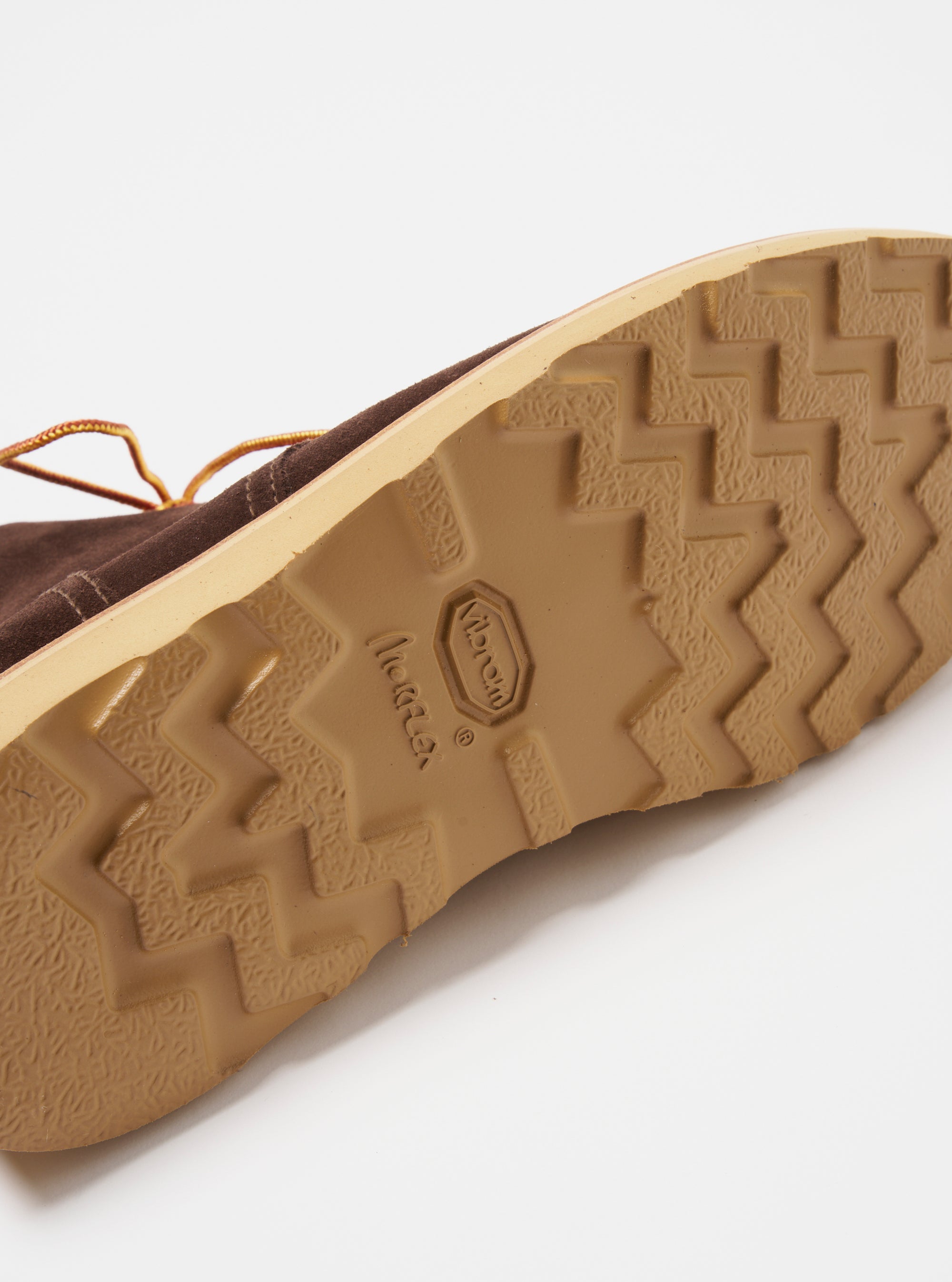 Sanders x Universal Works Mocha Reverse Suede Wilson Derby Boot
