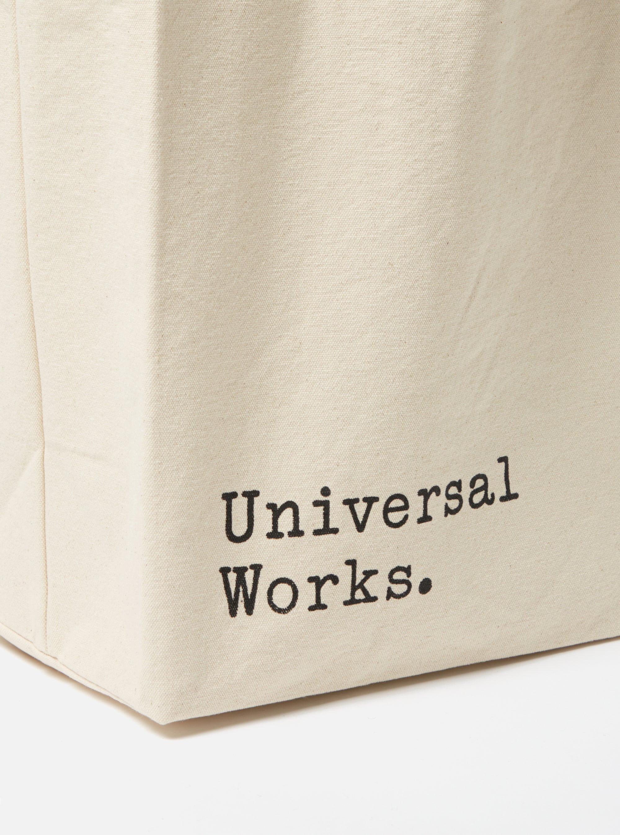 Ecru Cotton Canvas Tote Bag