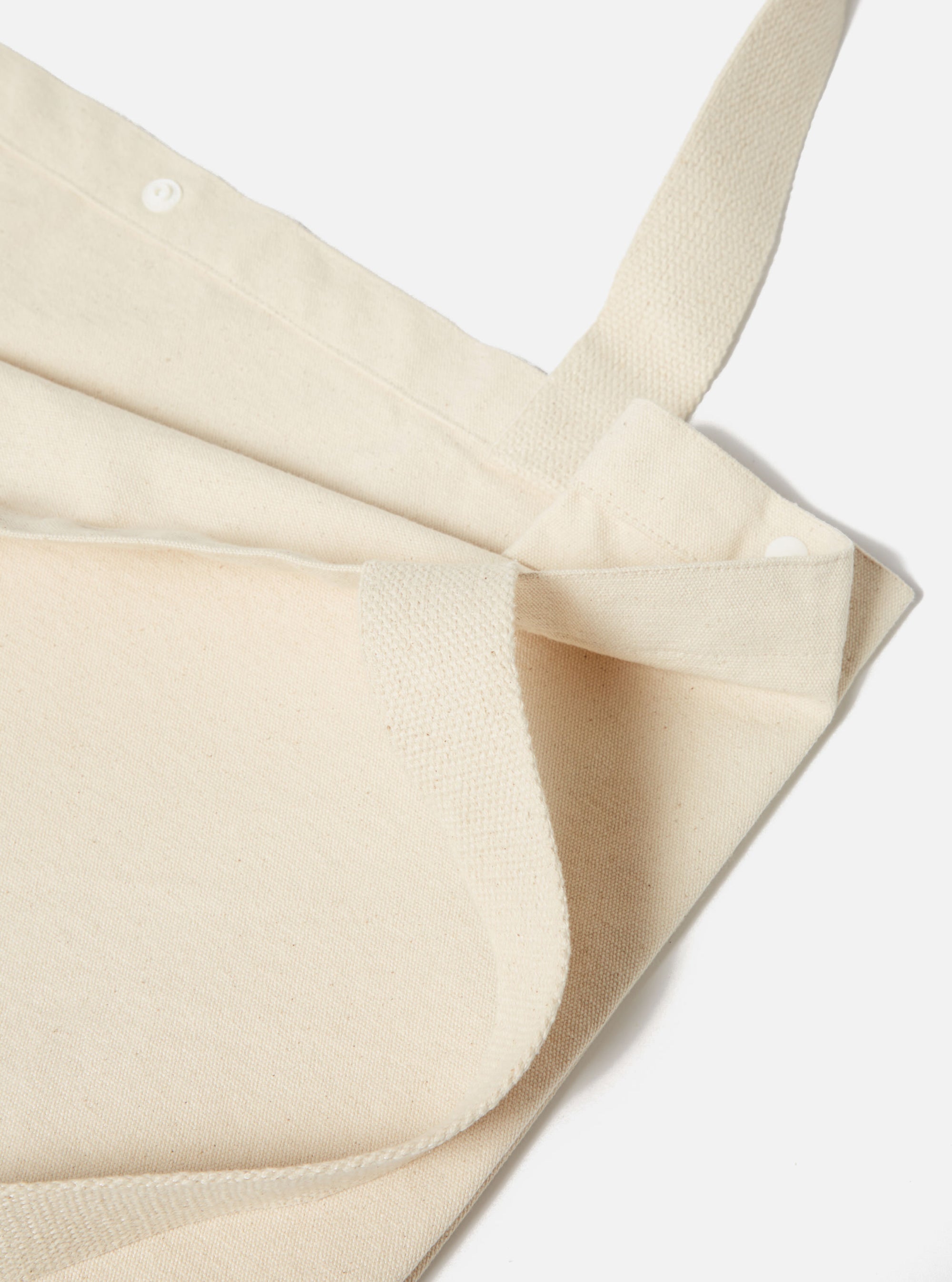 Ecru Cotton Canvas Tote Bag
