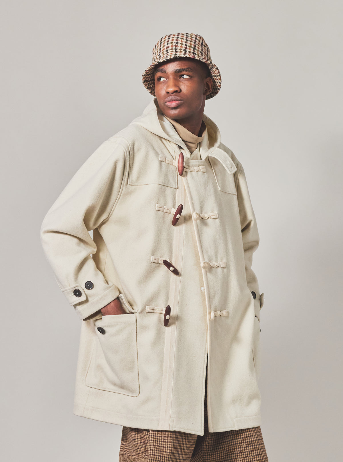 Ecru Marl Mowbray Military Duffle