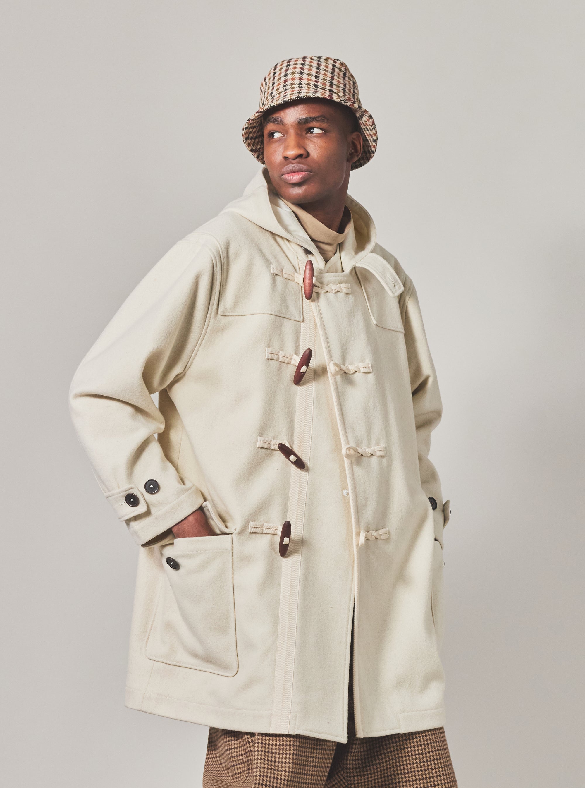 Ecru Marl Mowbray Military Duffle