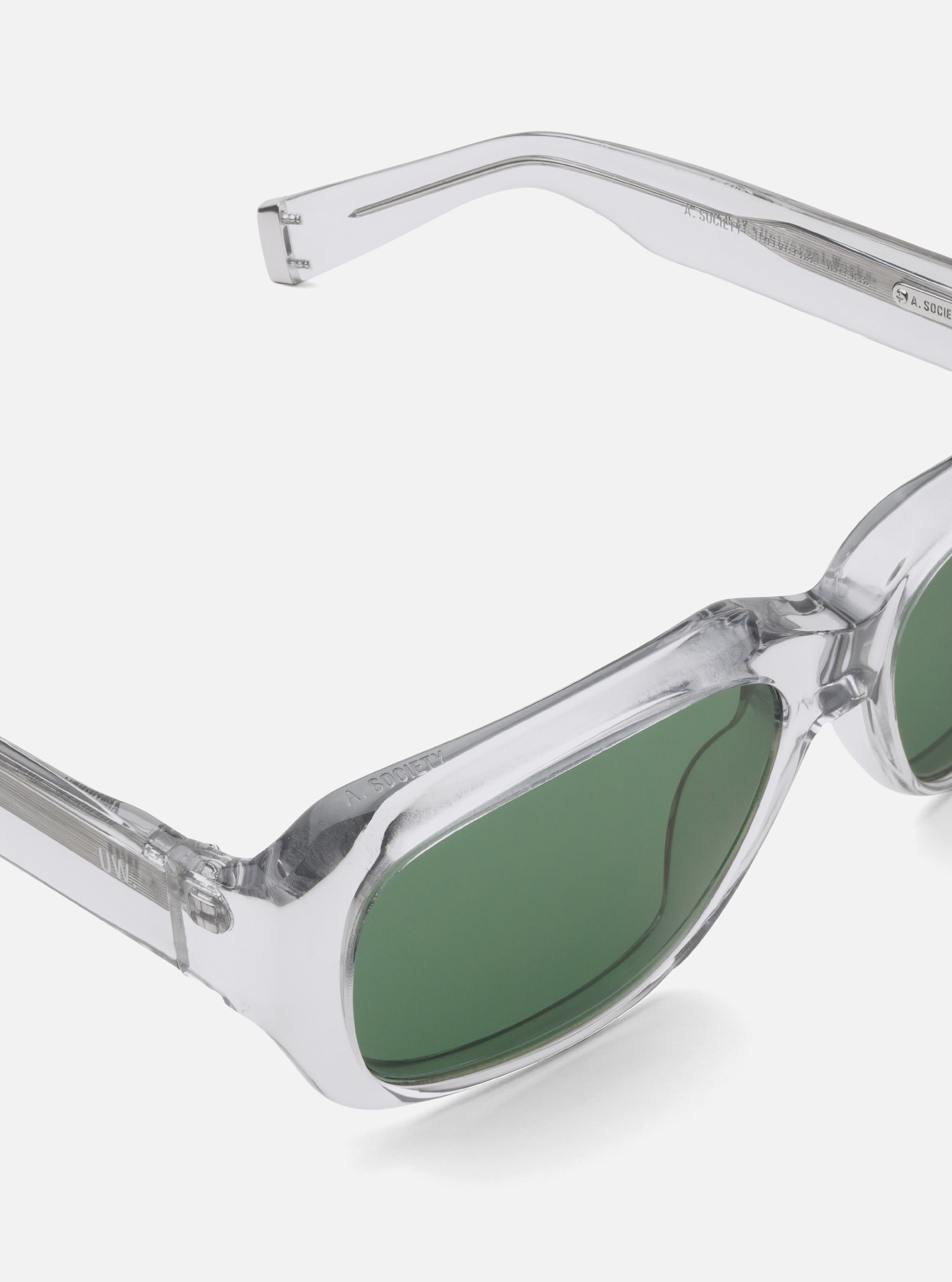 A. SOCIETY x Universal Works Grey Aberdeen Sunglasses