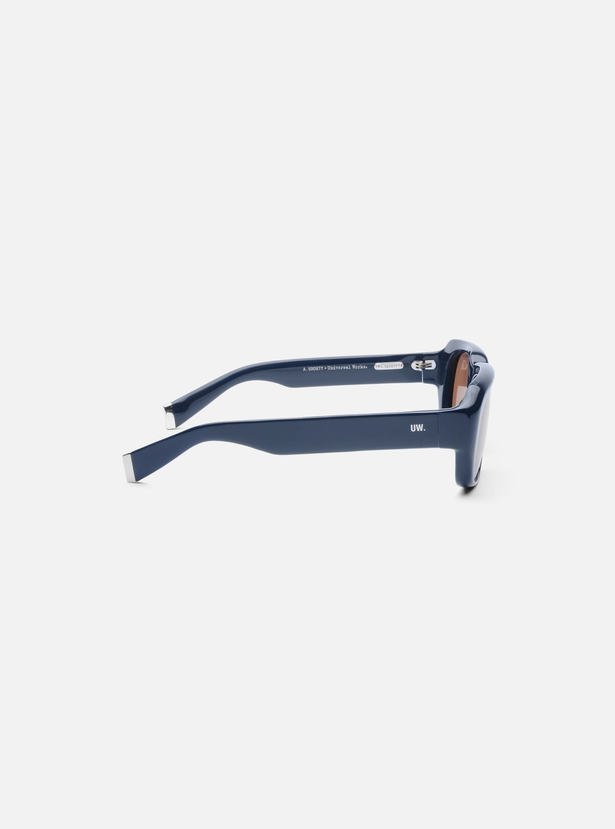 A. SOCIETY x Universal Works Navy Aberdeen Sunglasses