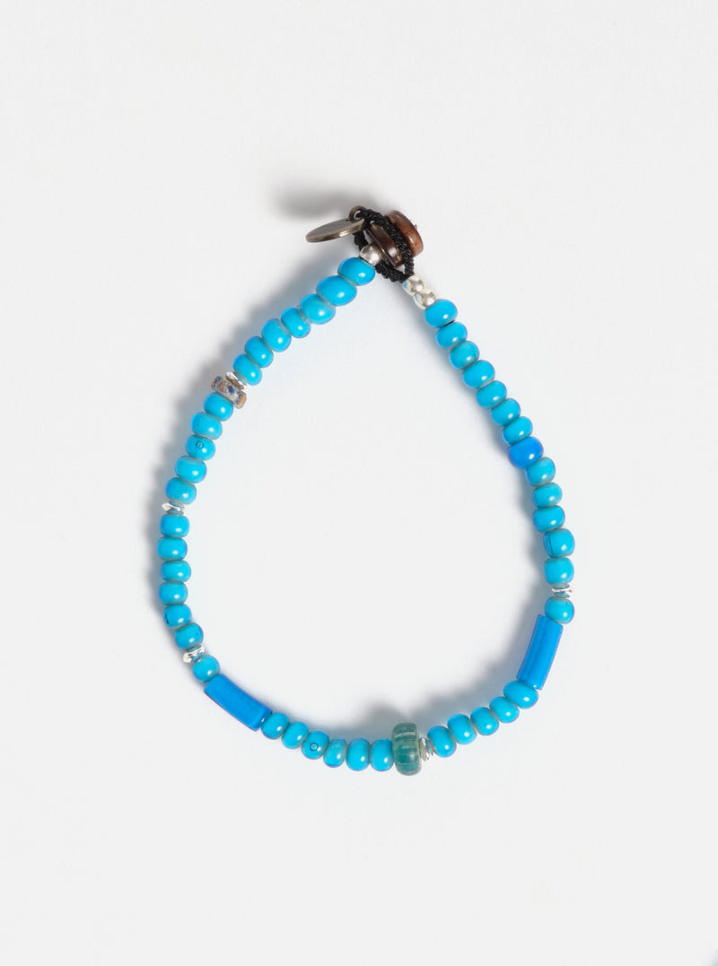 Mikia Bracelet in Blue/White Hearts