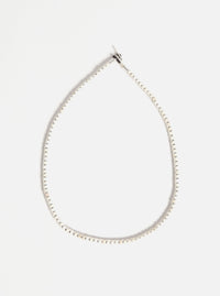 Mikia Heishi Necklace in Magnesite/Hematite/Sterling Silver