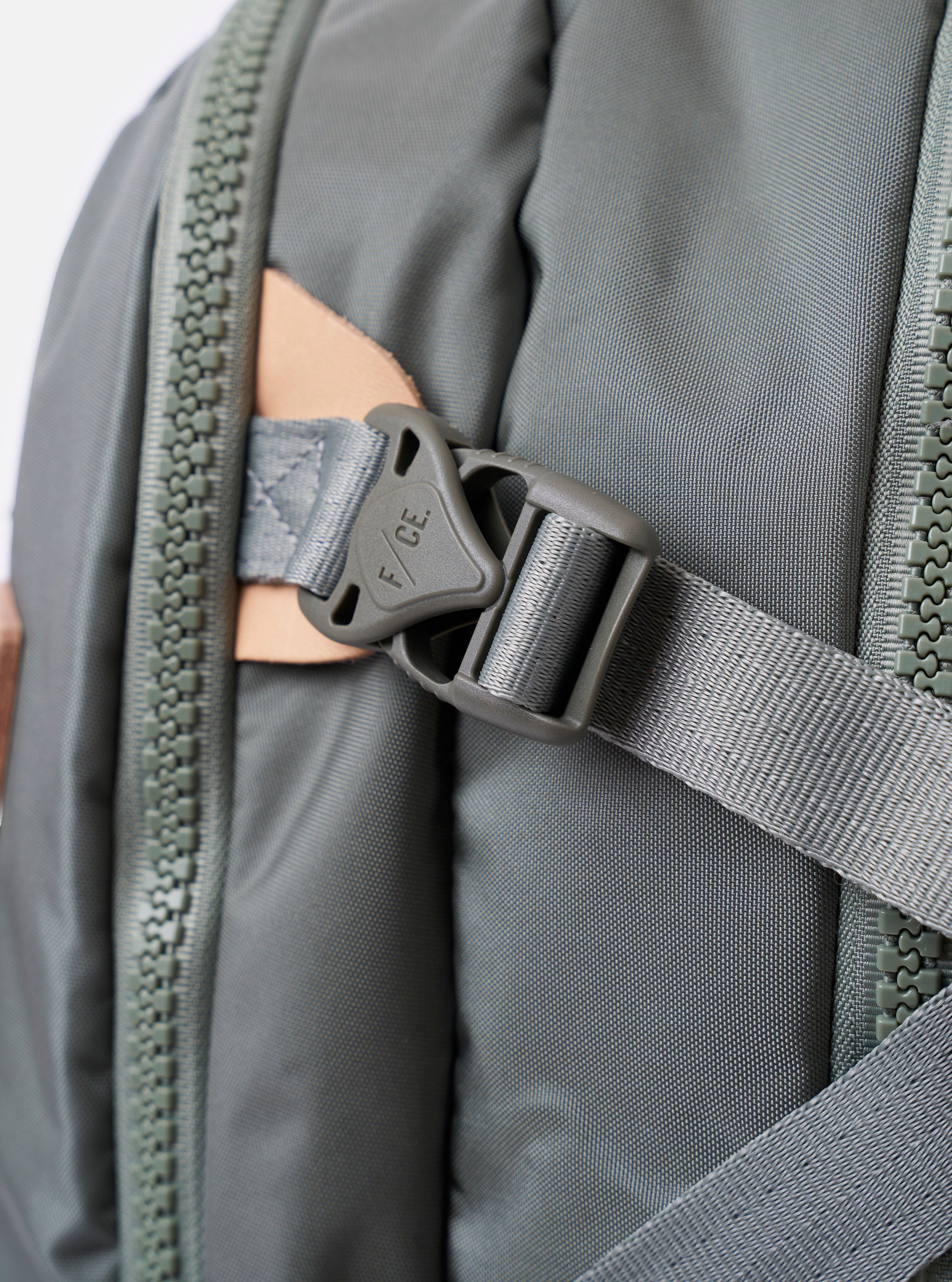 F/CE.® Foliage Green Recycled Nylon 420 re/cor Travel Backpack