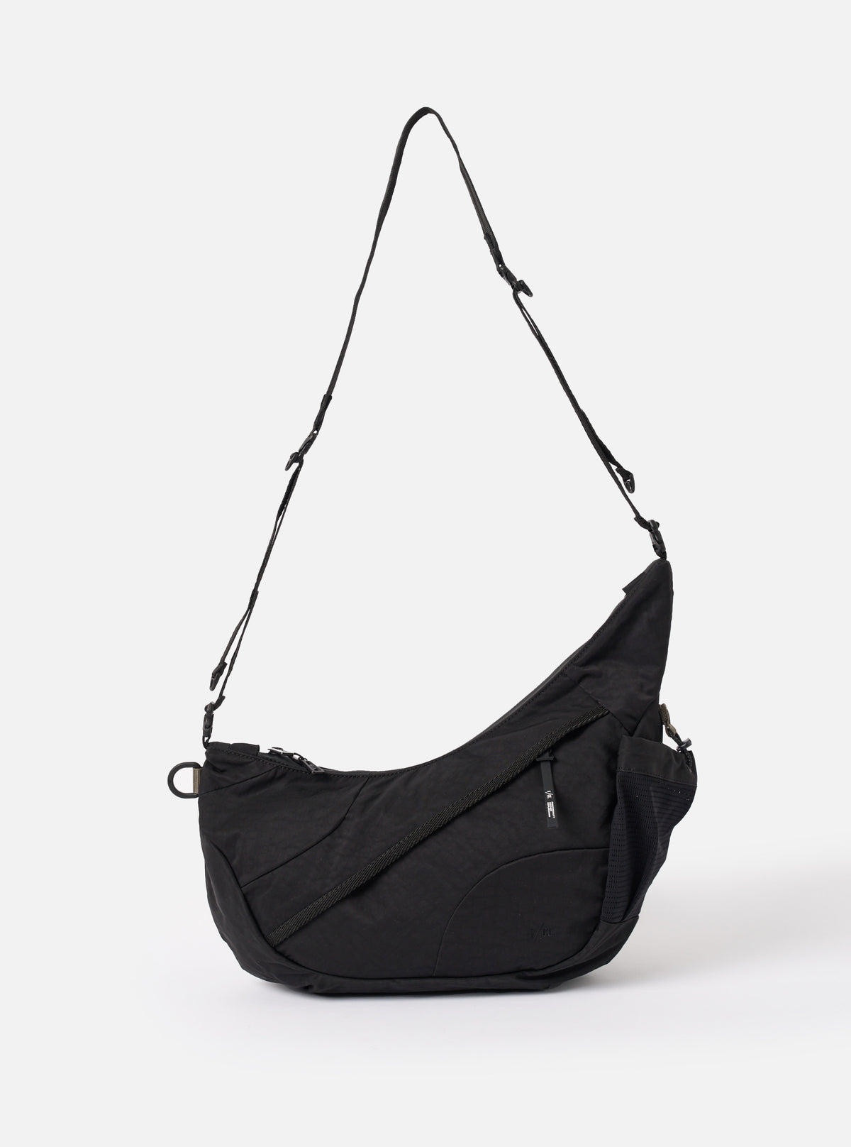 F/CE.® Black Textured Twill Horn Mini Shoulder Bag