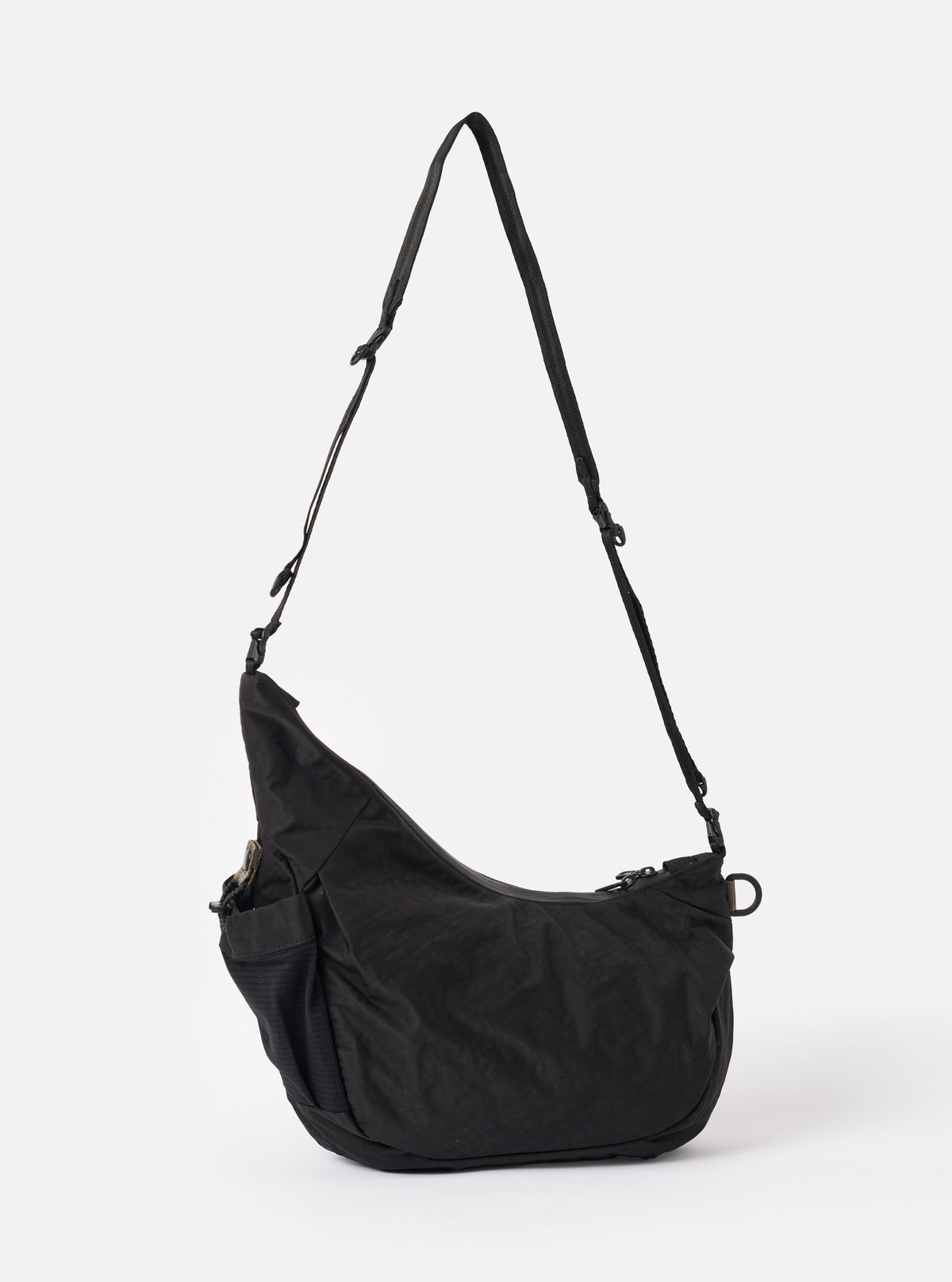 F/CE.® Black Textured Twill Horn Mini Shoulder Bag