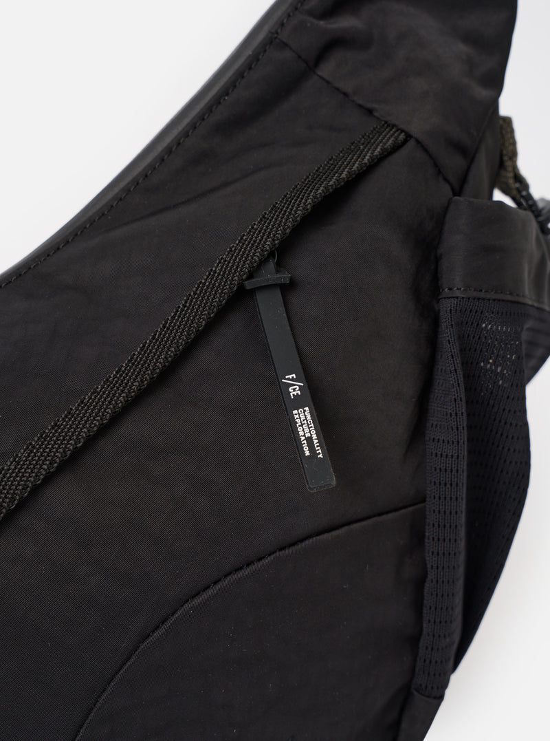 F/CE.® Black Textured Twill Horn Mini Shoulder Bag
