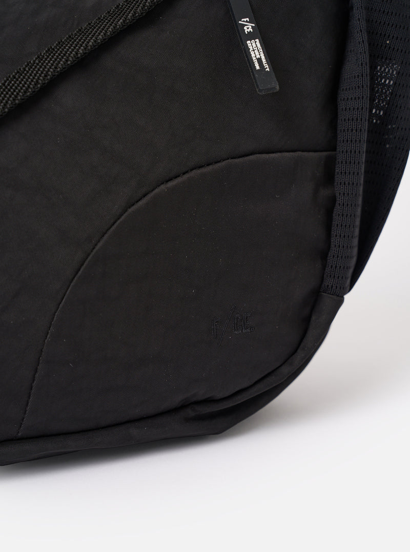 F/CE.® Black Textured Twill Horn Mini Shoulder Bag