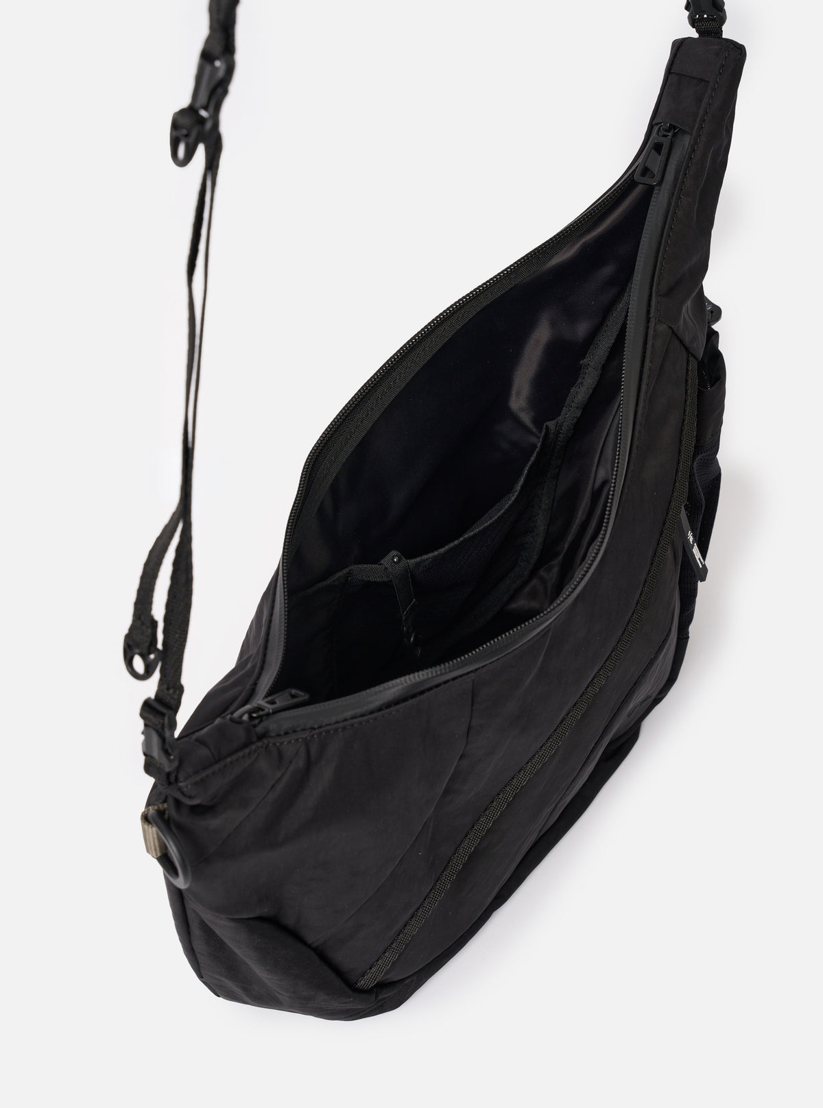 F/CE.® Black Textured Twill Horn Mini Shoulder Bag