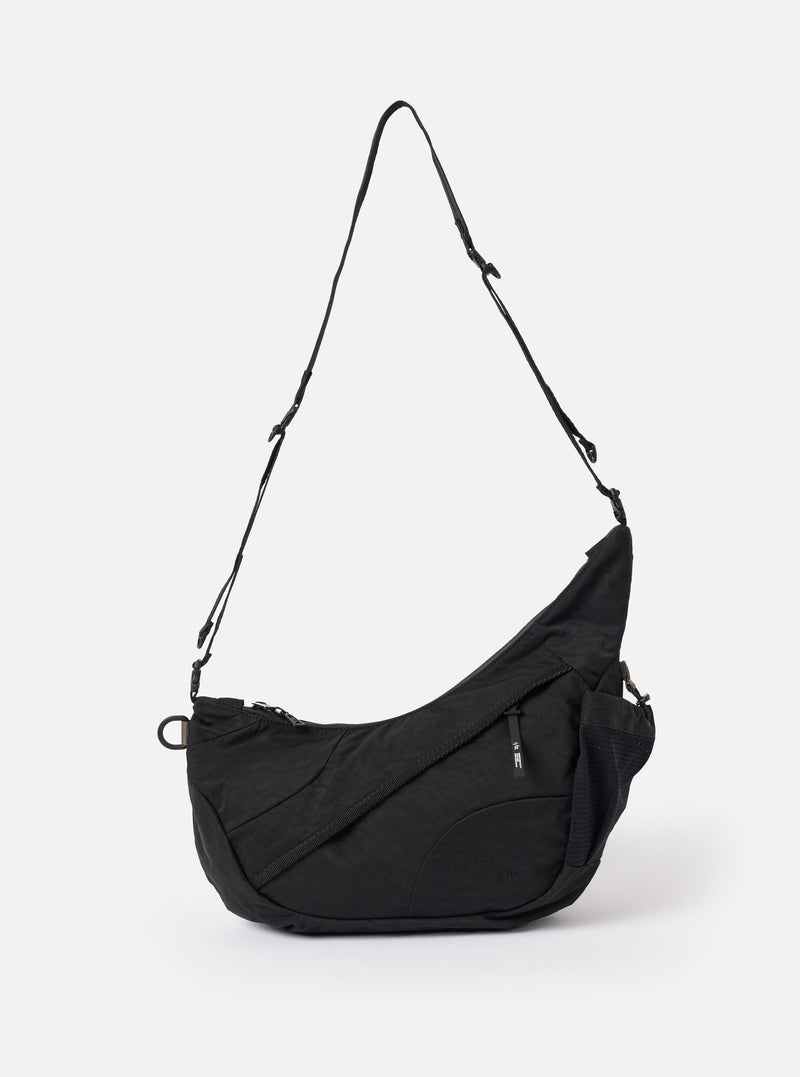 F/CE.® Black Textured Twill Horn Mini Shoulder Bag