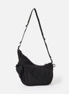 F/CE.® Black Textured Twill Horn Mini Shoulder Bag