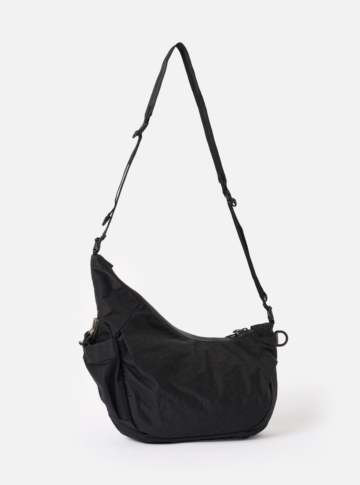 F/CE.® Black Textured Twill Horn Mini Shoulder Bag