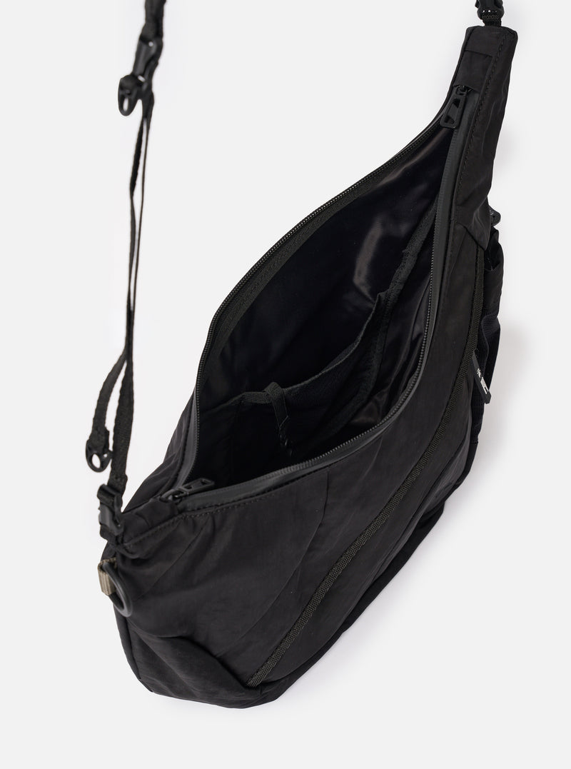 F/CE.® Black Textured Twill Horn Mini Shoulder Bag
