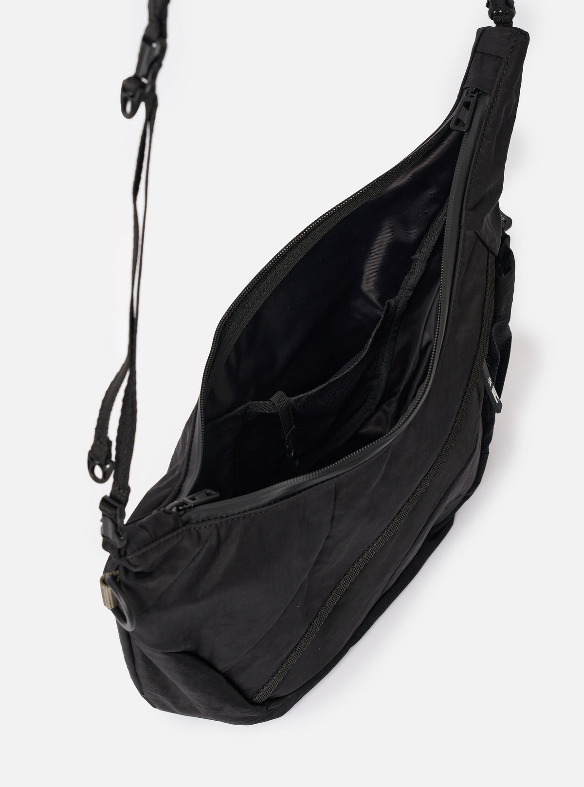 F/CE.® Black Textured Twill Horn Mini Shoulder Bag